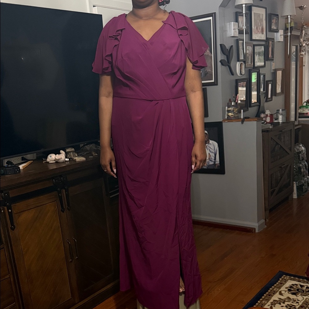 Adrianna Papell Magenta Formal Dress
